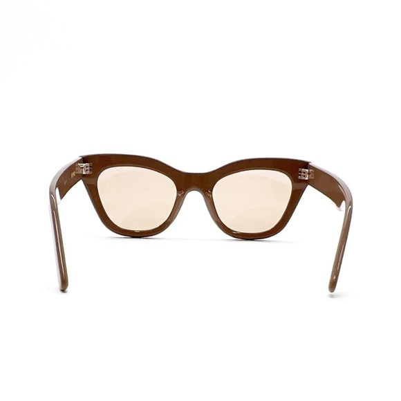 Harper Cat Eye Sunglasses by DL Eyewear Taupe (Brown/pink  display picture 2